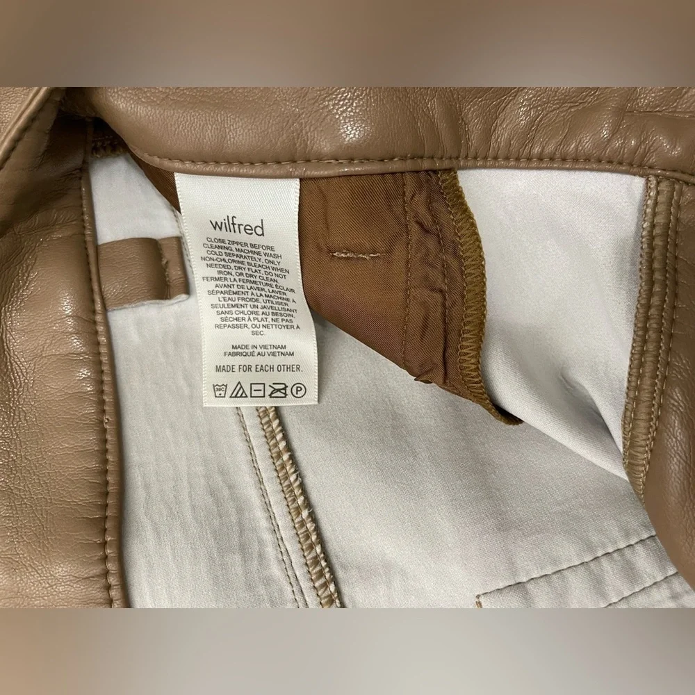 Wilfred Aritzia The Melina High Waisted Straight Leg Pant Constant Camel Size 0 - Picture 7 of 8